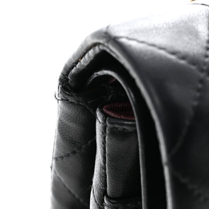 Chanel Lambskin Quilted Medium Double Flap Black 13 of 13