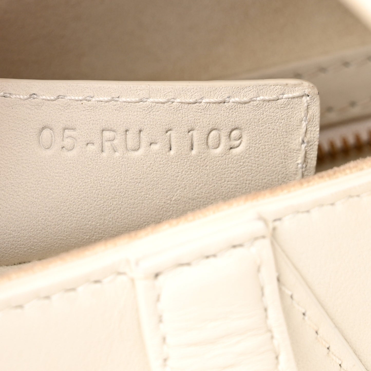 Ultra Matte Calfskin Saddle Bag Off White