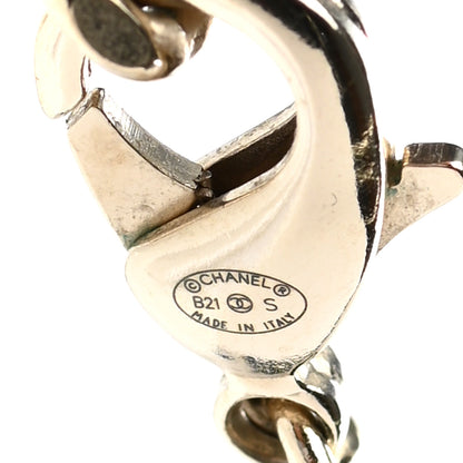 Chanel Metal Lambskin CC Turnlock Choker Necklace Black Gold 6 of 7