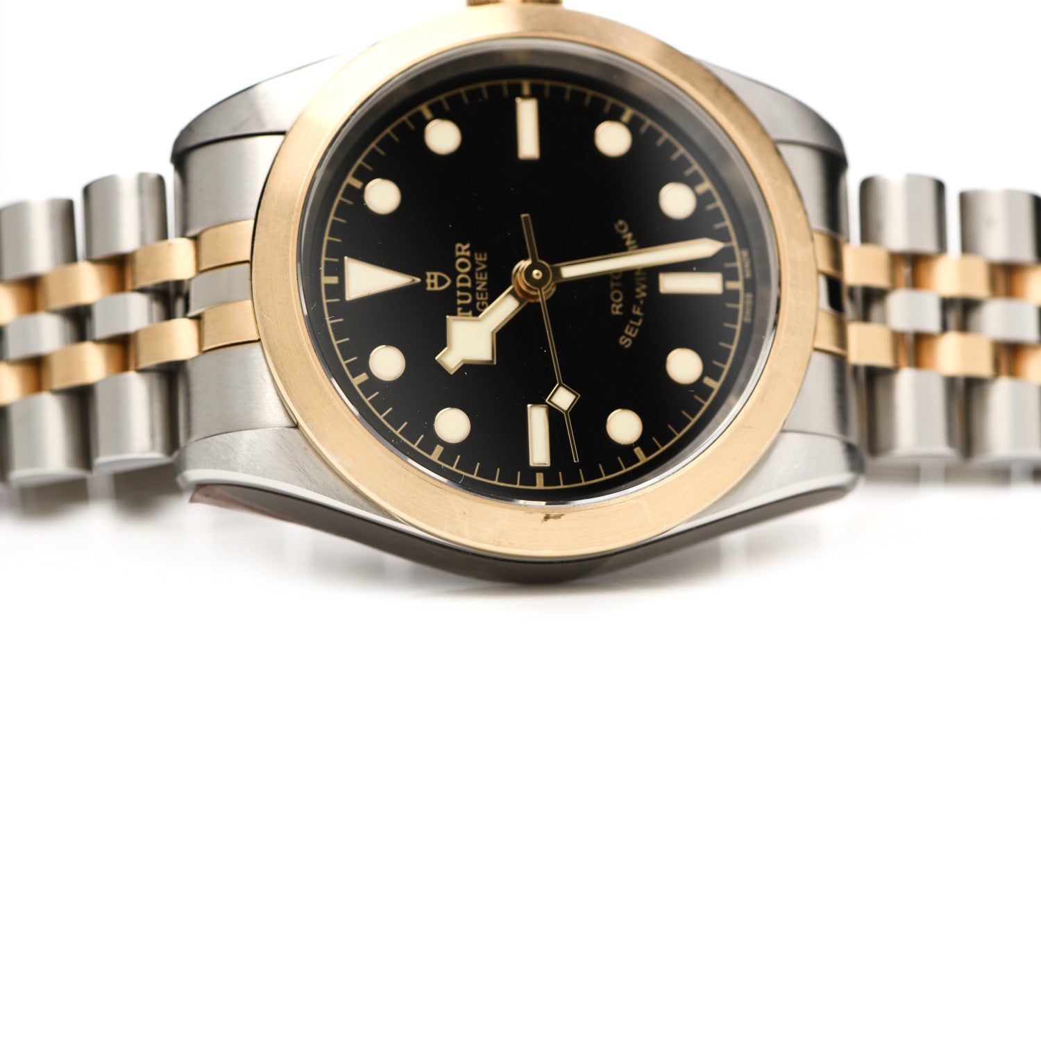 TUDOR Stainless Steel 18K Yellow Gold 32mm Black Bay Automatic Watch Black 79583 5 of 6