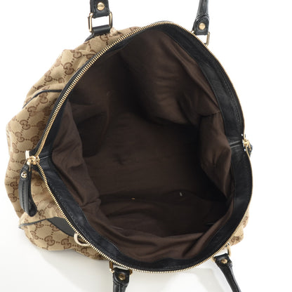 Gucci Monogram Medium Sukey Boston Bag Black 5 of 7