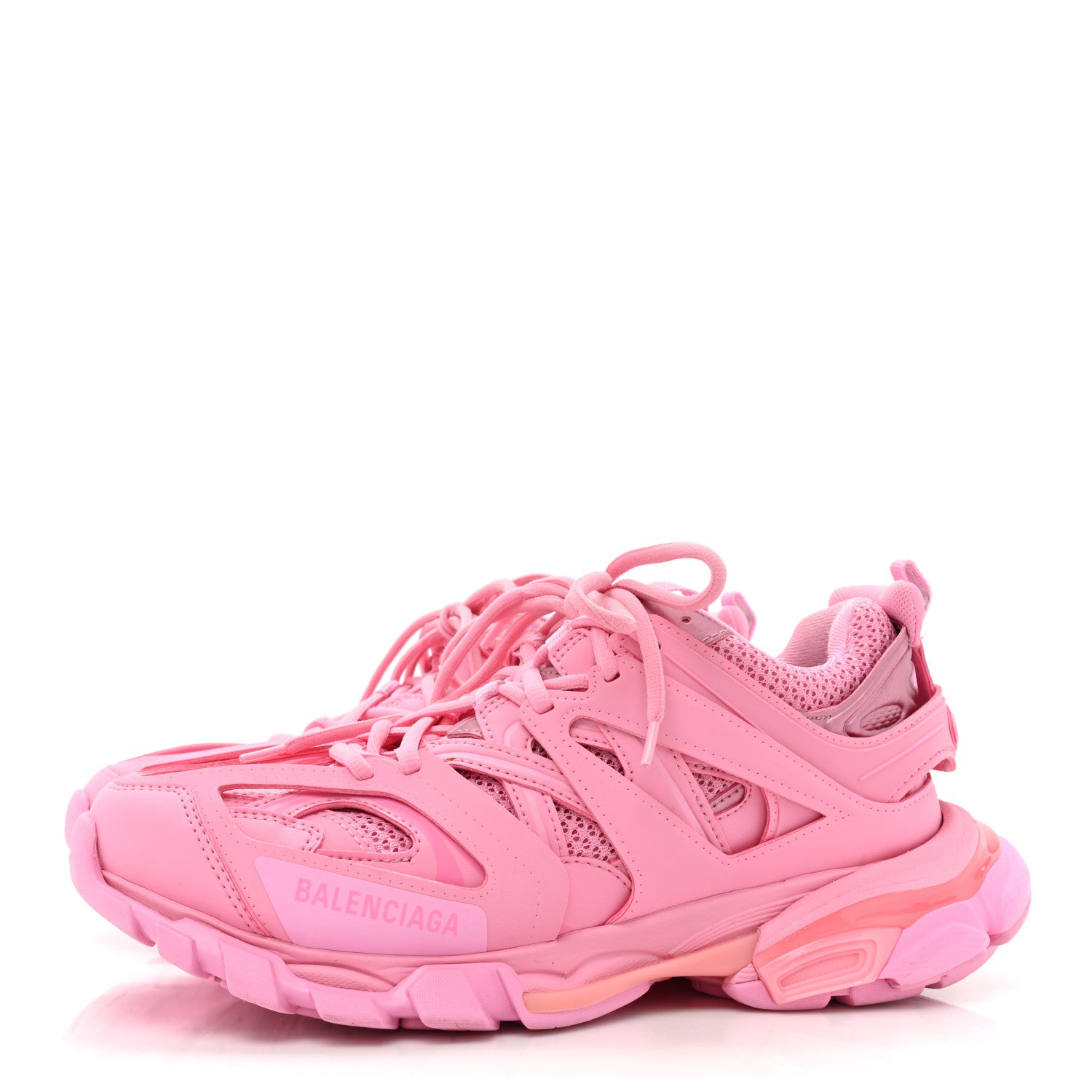 Balenciaga Mesh Nylon Womens Track Sneakers 41 Pink 3 of 12