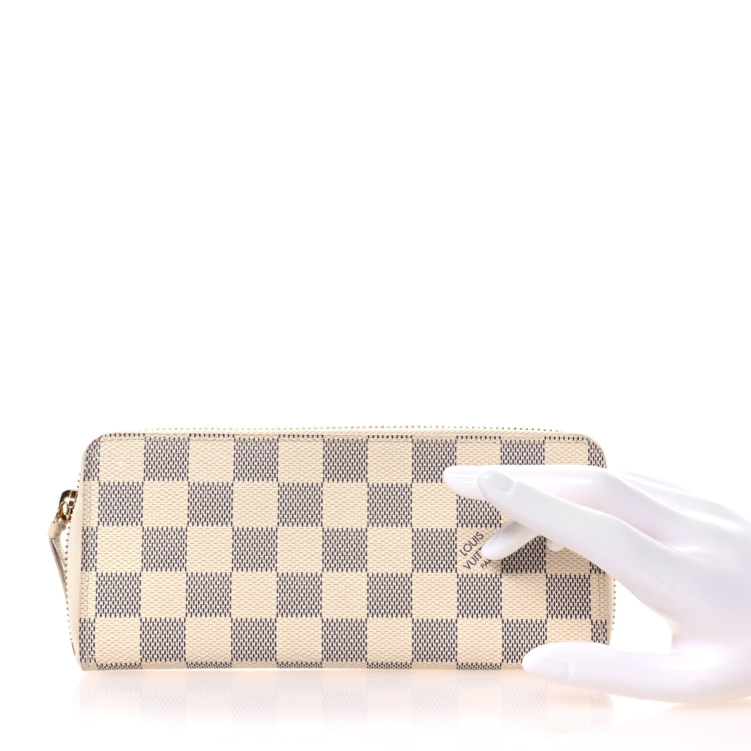 Louis Vuitton Damier Azur Clemence Wallet 2 of 7