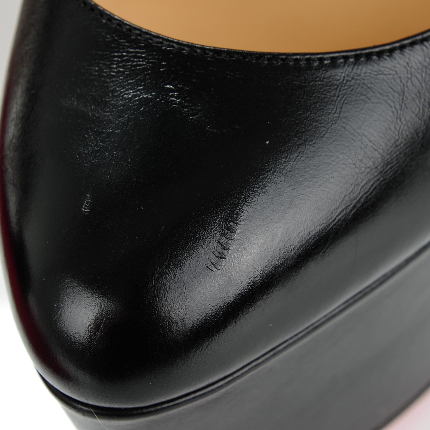 Shiny Calfskin Alta Vicky 160 Pumps 38.5 Black