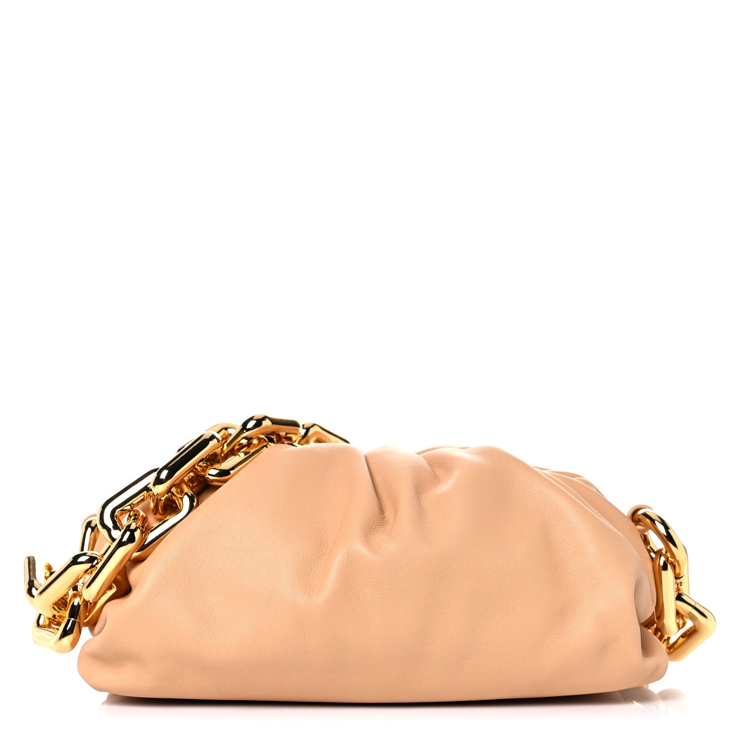 Bottega Veneta Calfskin Teen Chain Pouch Almond 1 of 9