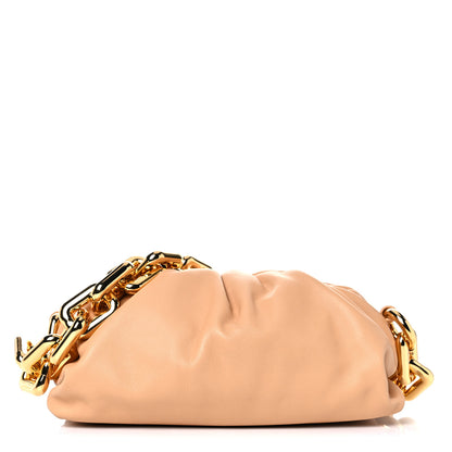 Bottega Veneta Calfskin Teen Chain Pouch Almond 1 of 9