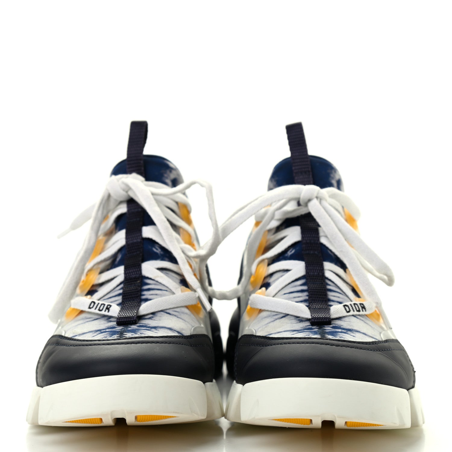 Christian Dior Technical Fabric Tie & Dior Print Womens D-Connect Sneakers 37 Denim 2 of 13
