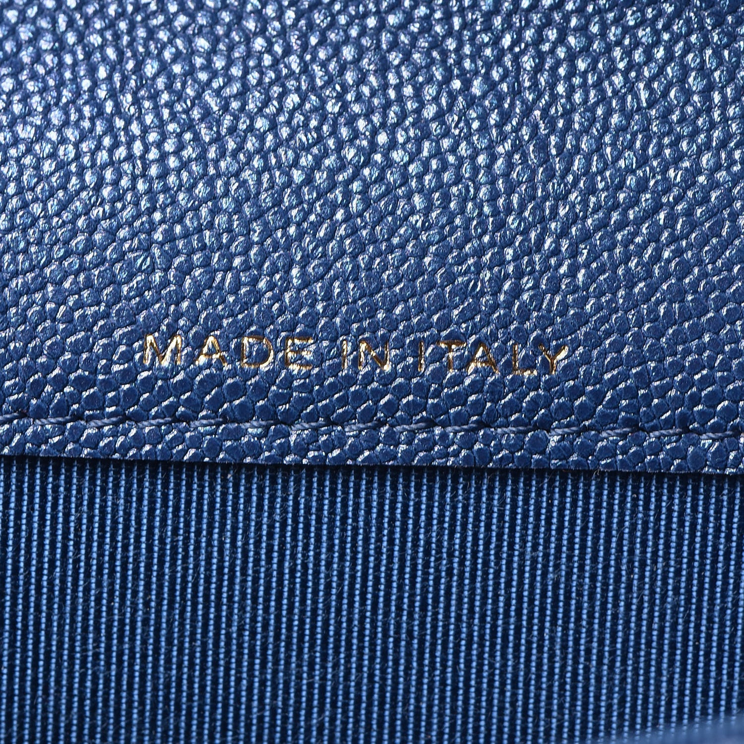 Chanel Iridescent Caviar Quilted Flap Card Holder Dark Blue 7 of 9