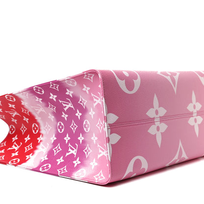 Louis Vuitton Monogram Escale Onthego GM Rouge 9 of 13