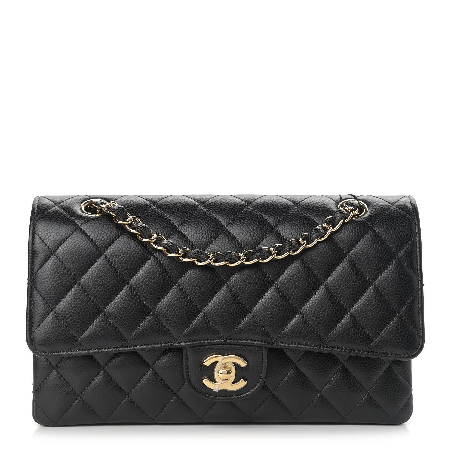 Chanel Caviar Quilted Medium Double Flap Black 1 of 10