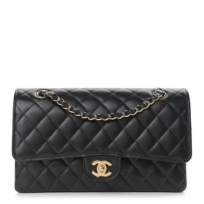 Chanel Caviar Quilted Medium Double Flap Black 1 of 10