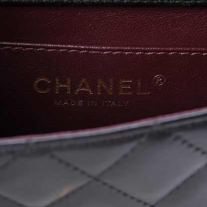 Chanel Lambskin Quilted Crossing Times Mini Flap Black 6 of 8