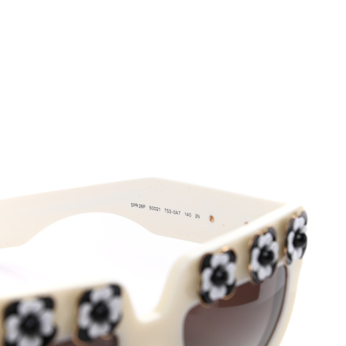 Acetate Flower Poeme Sunglasses SPR26P White