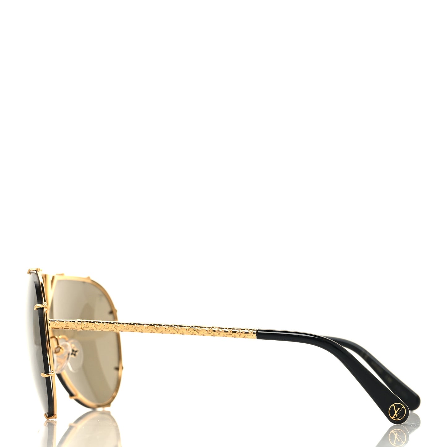 Metal LV Drive Sunglasses Z0897W Black Gold