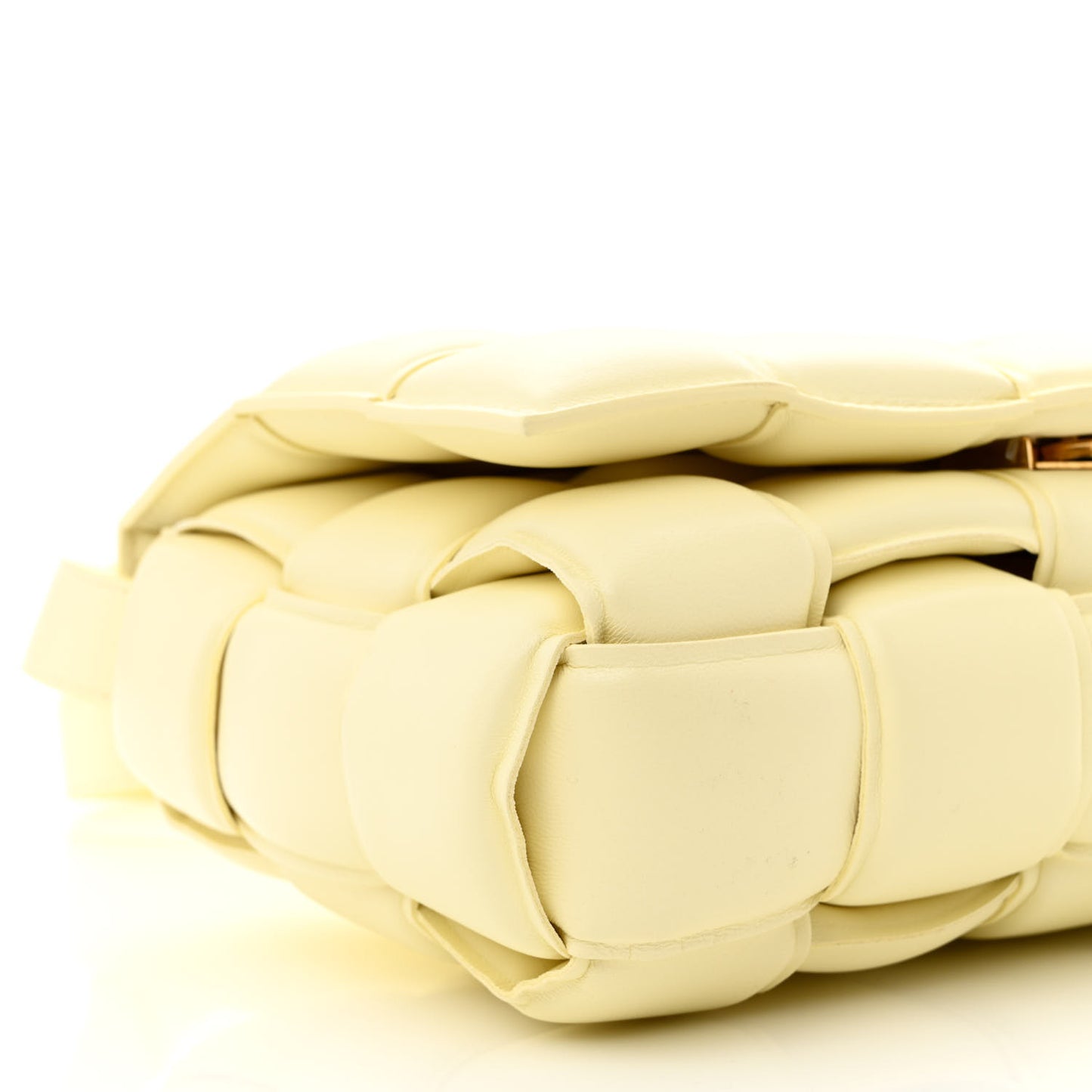 Nappa Maxi Intreccio Padded Cassette Crossbody Bag Zest