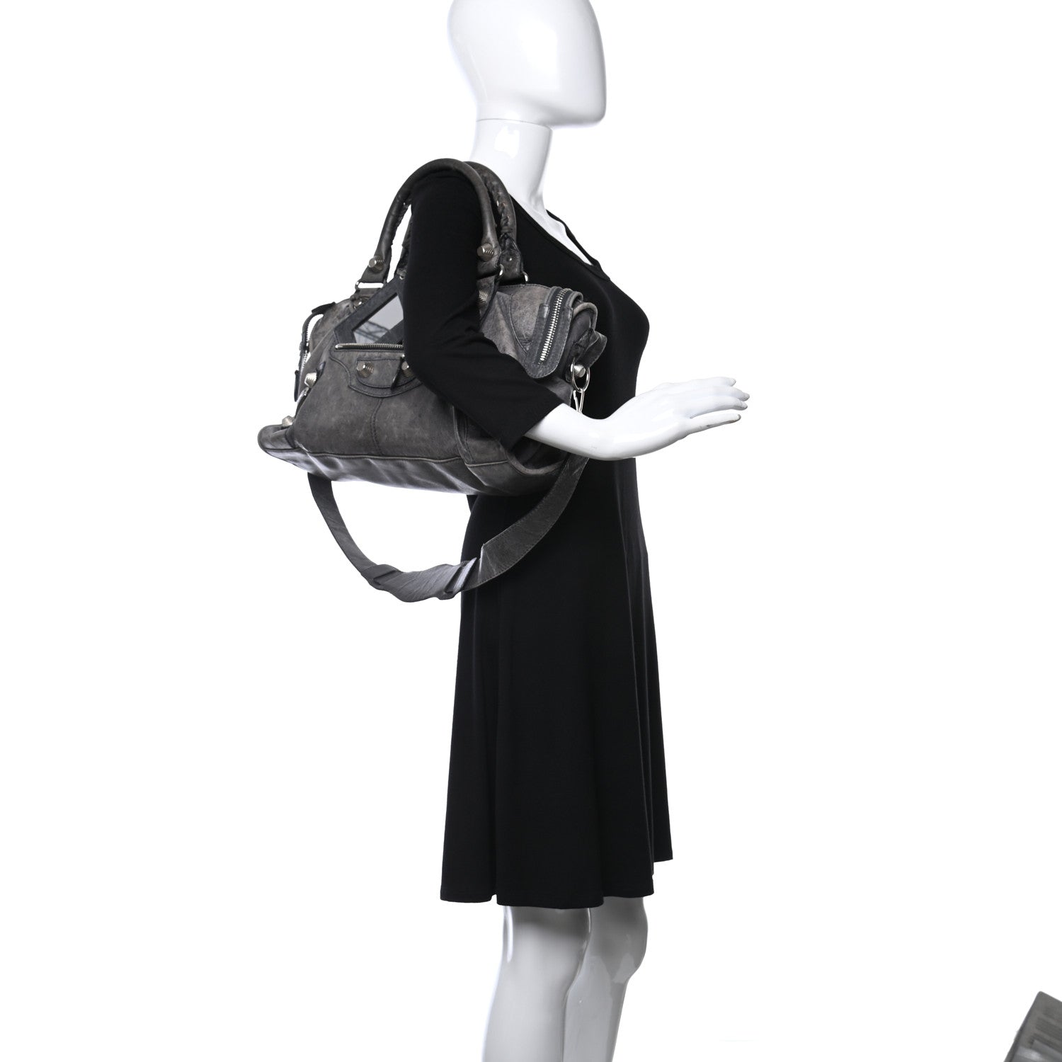Balenciaga Agneau Giant 21 Silver Hardware Part Time Anthracite 2 of 14