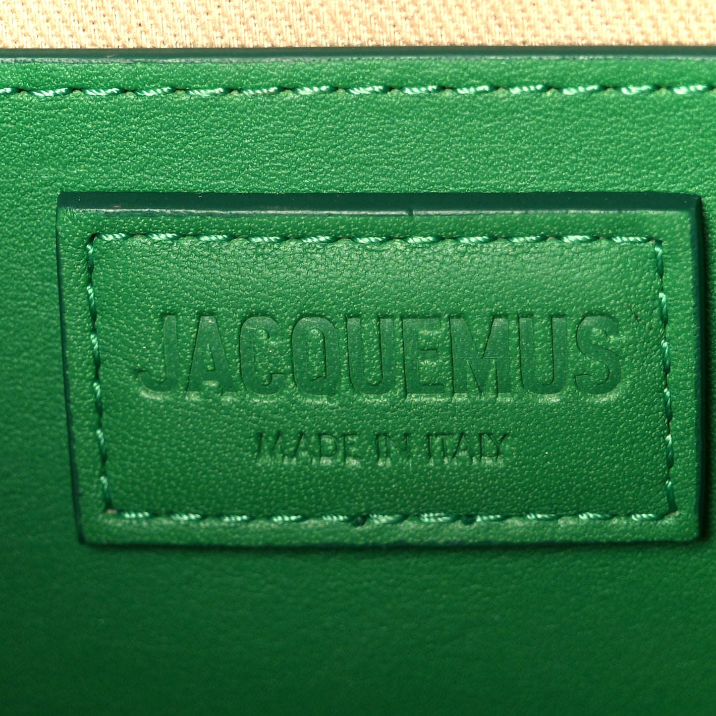 Smooth Calfskin Le Bambino Long Green