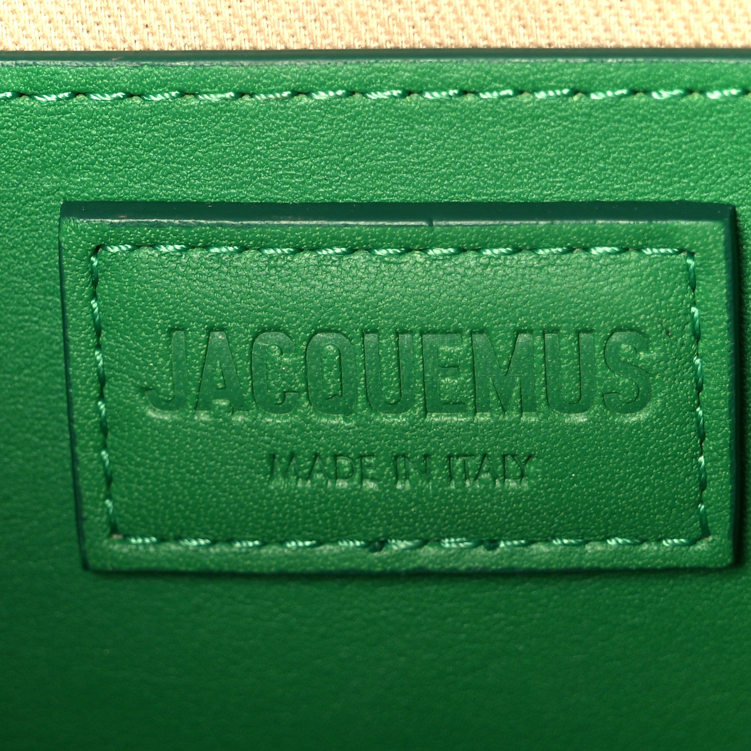 Jacquemus Smooth Calfskin Le Bambino Long Green 6 of 9