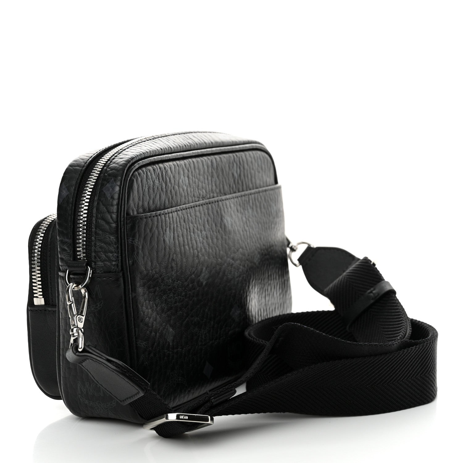 MCM Visetos Camera Crossbody Bag Black 3 of 11