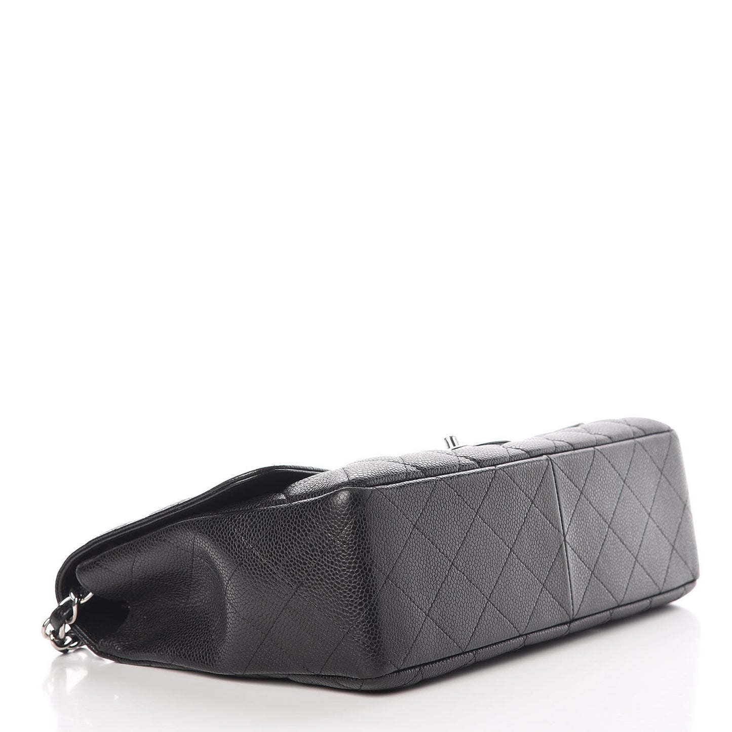 Caviar Quilted Jumbo Single Flap Black