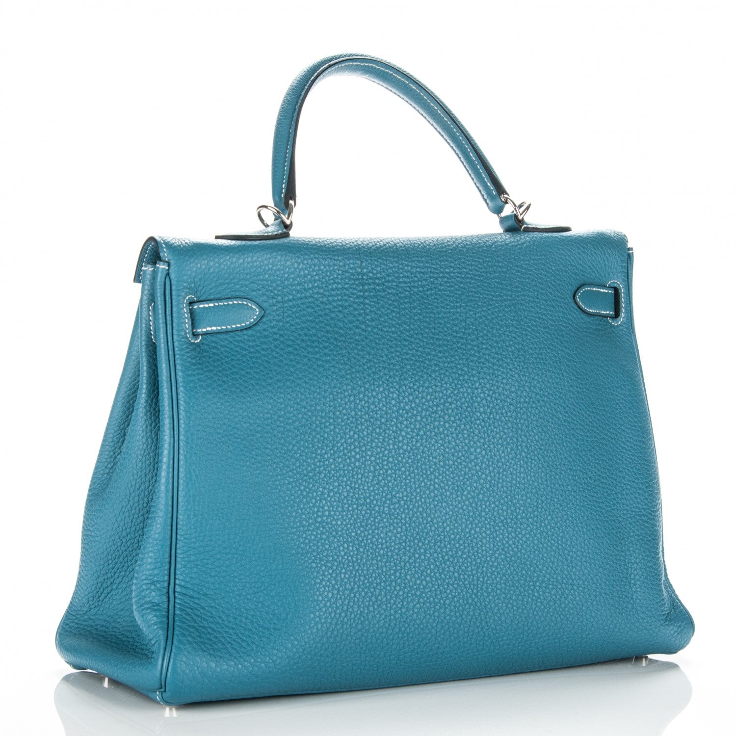 Hermes Togo Kelly Retourne 32 Blue Jean 4 of 30