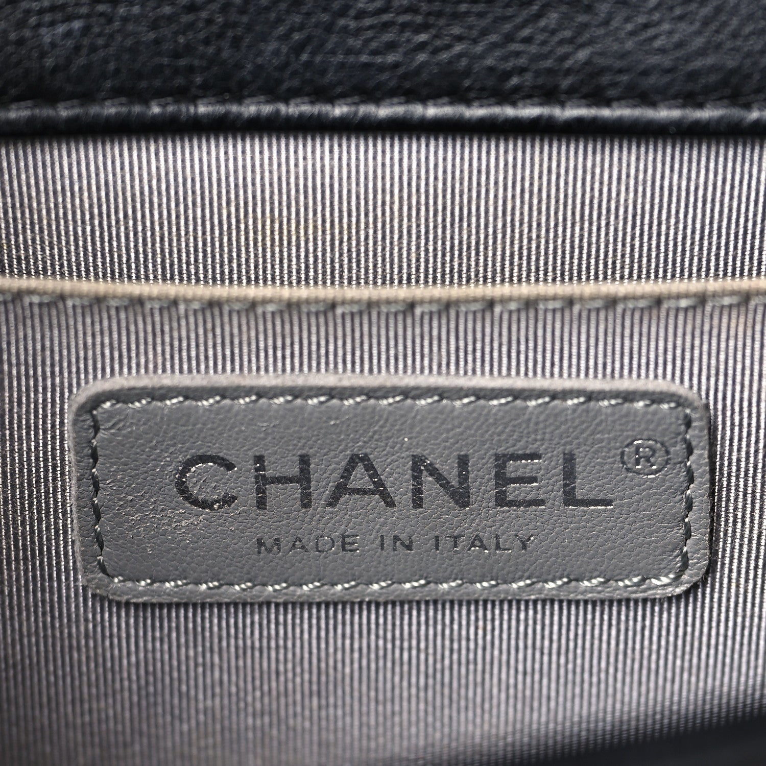 Chanel Calfskin Double Stitch Medium Boy Flap Black 6 of 9