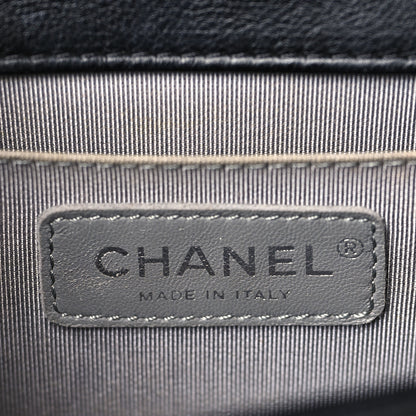 Chanel Calfskin Double Stitch Medium Boy Flap Black 6 of 9