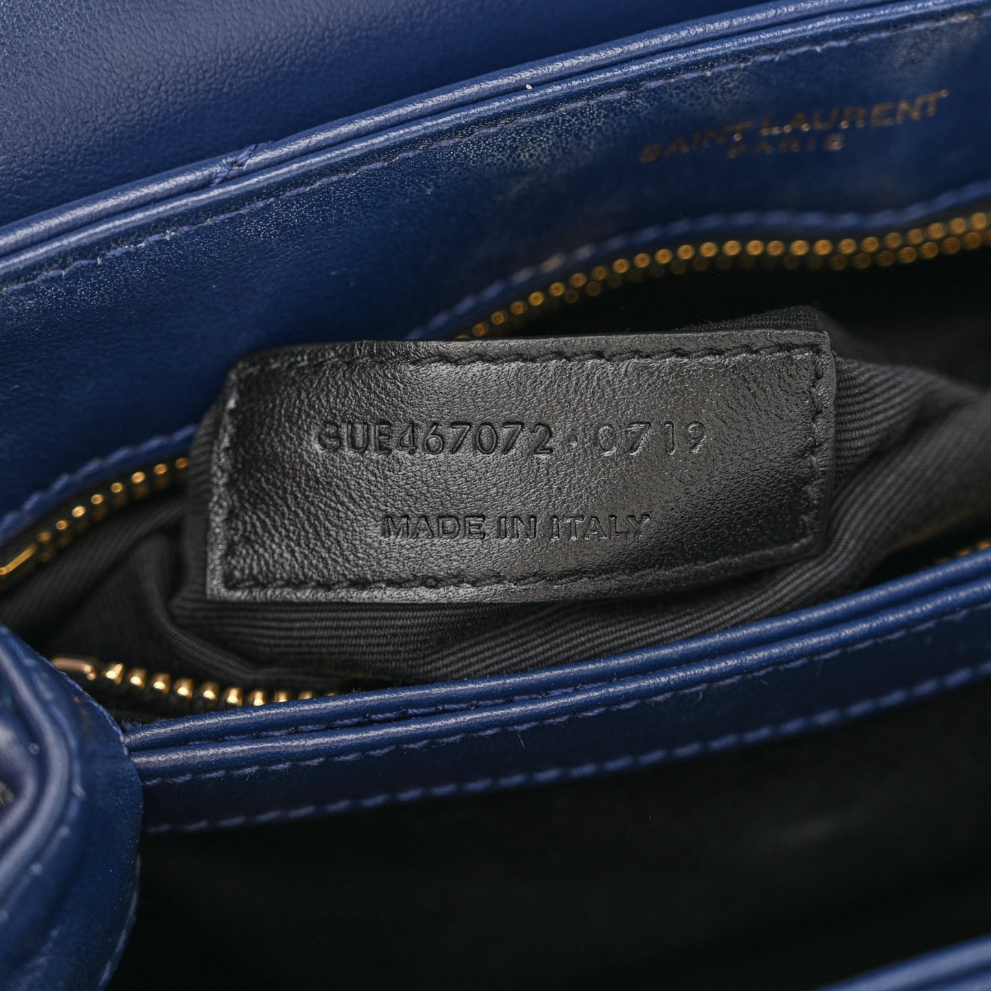 Calfskin Y Quilted Monogram Toy Loulou Crossbody Bag Denim
