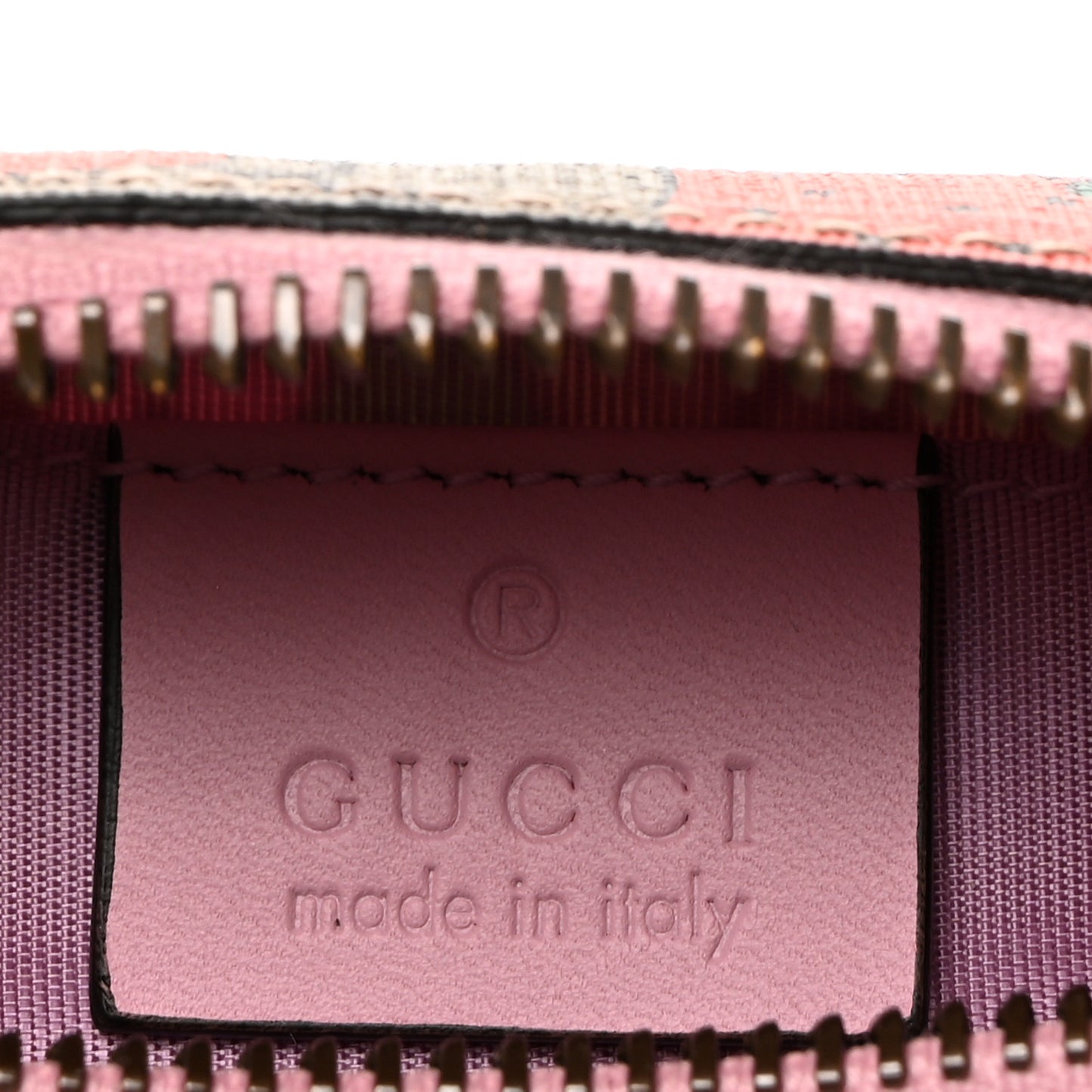 GG Supreme Monogram Strawberry Cosmetic Case