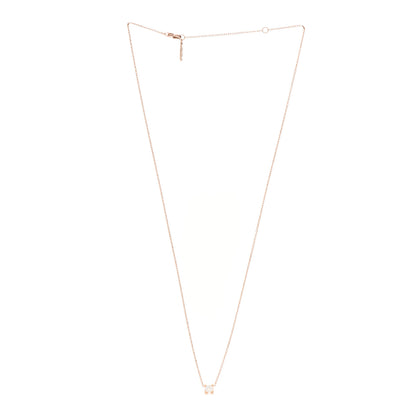 Cartier 18K Pink Gold Diamond .23ct C De Cartier Pendant Necklace 3 of 6