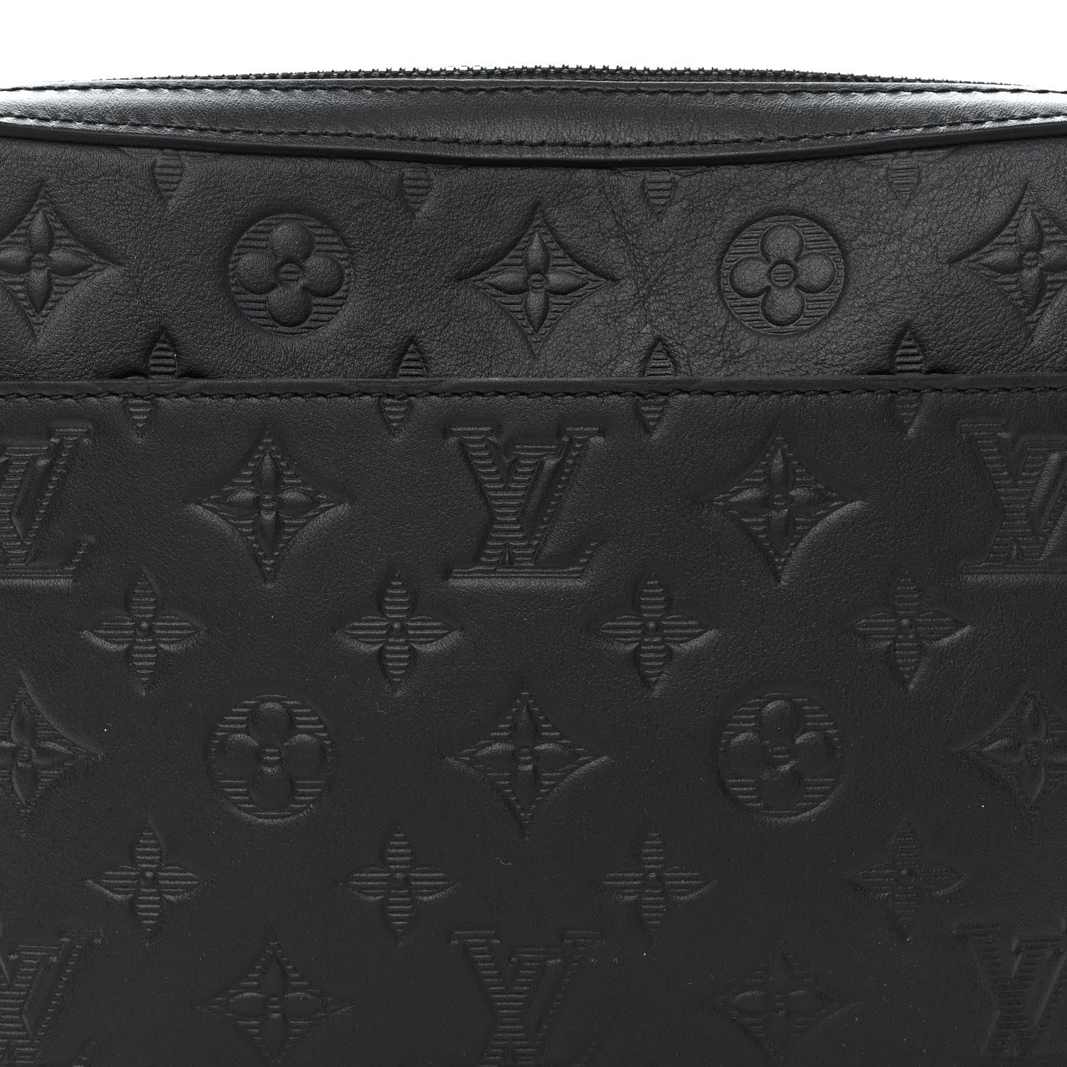 Louis Vuitton Calfskin Monogram Shadow Duo Messenger Black 8 of 10