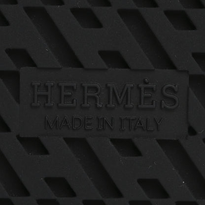 Hermes Velvet Womens Chypre Sandals 36 Black Vert Mousse 36.5 Black Vert Mousse 8 of 9