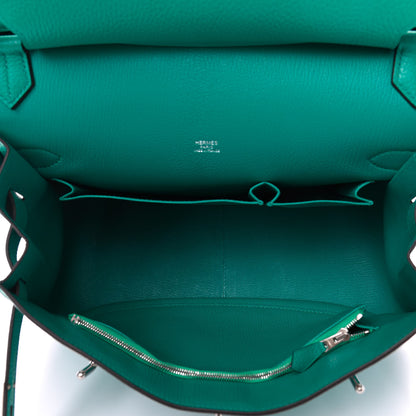 Hermes Taurillon Clemence Jypsiere 31 Bleu Paon 4 of 4