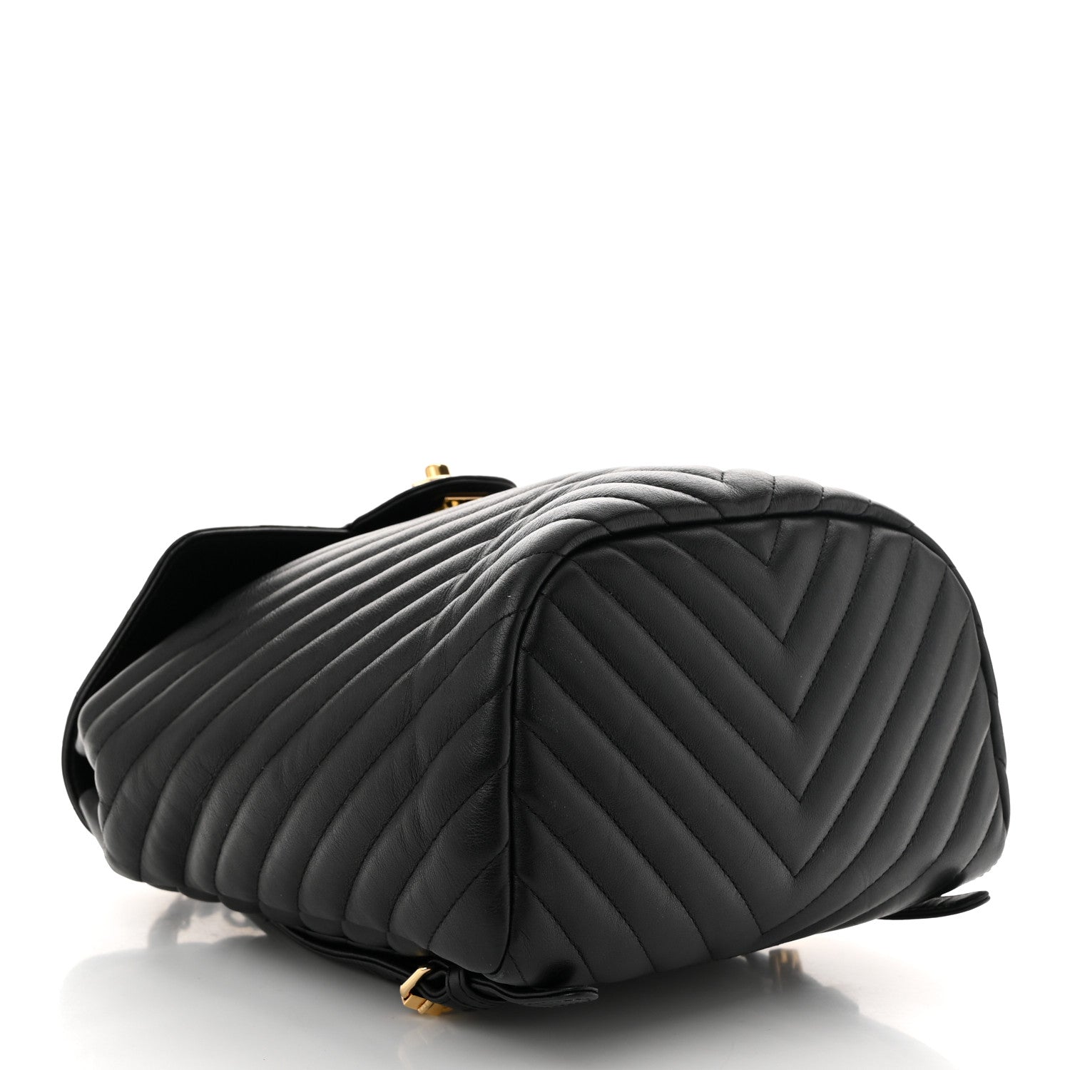 Chanel Calfskin Chevron Quilted Small Urban Spirit Backpack Black 4 of 10