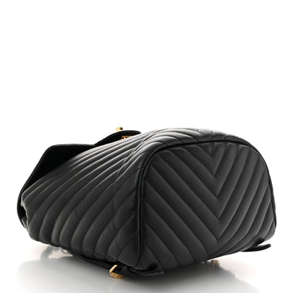 Chanel Calfskin Chevron Quilted Small Urban Spirit Backpack Black 4 of 10