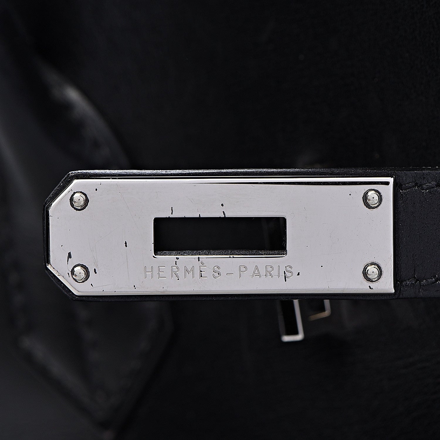 Hermes Box Birkin 35 Black Bleu Marine 21 of 42