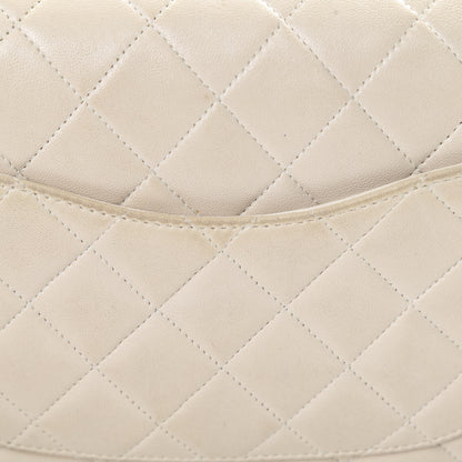 Chanel Lambskin Quilted Medium Double Flap Beige 19 of 22
