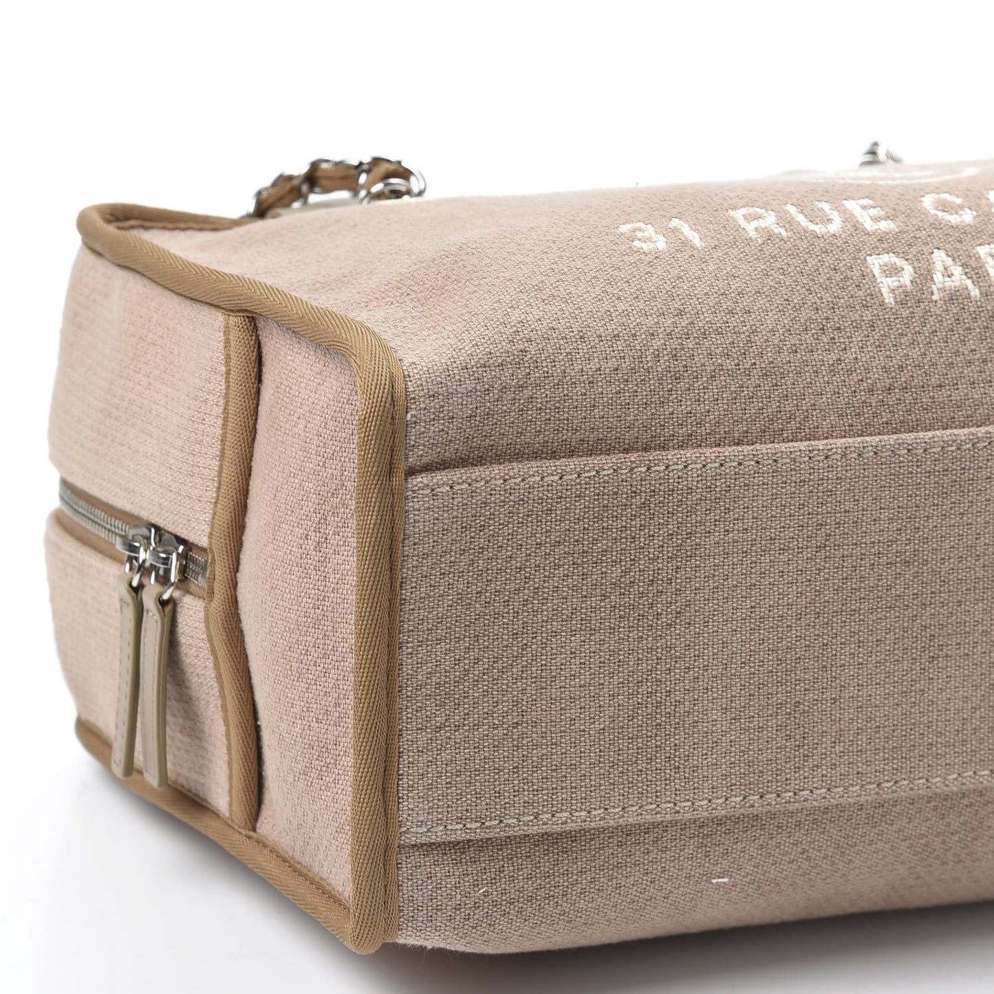 Denim Deauville Bowling Bag Beige