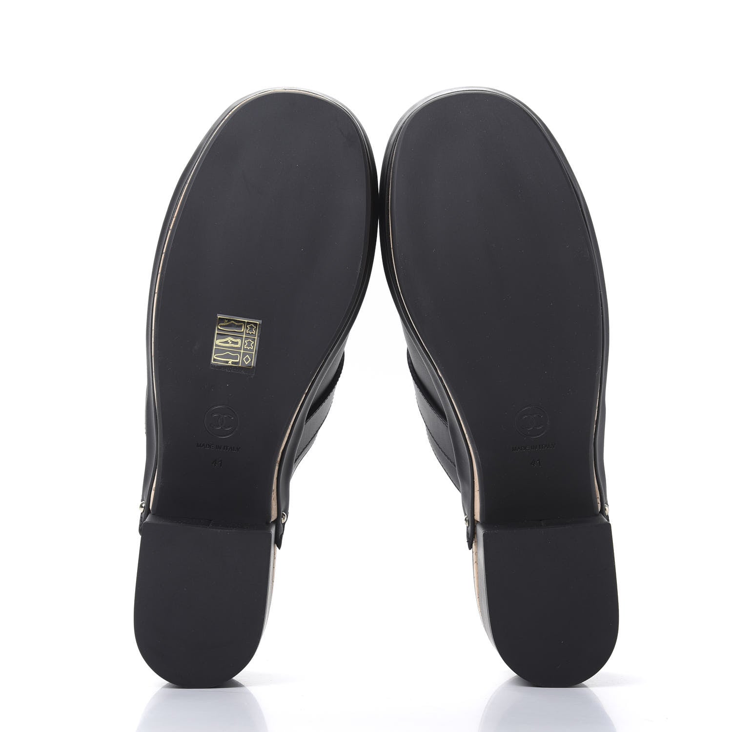 Chanel Calfskin CC Turn Lock Clogs 41 Black 5 of 8