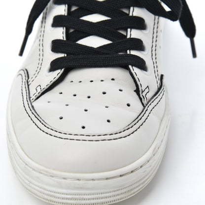 Chanel Calfskin Womens Logo Sneakers 39 White Black 21 of 23