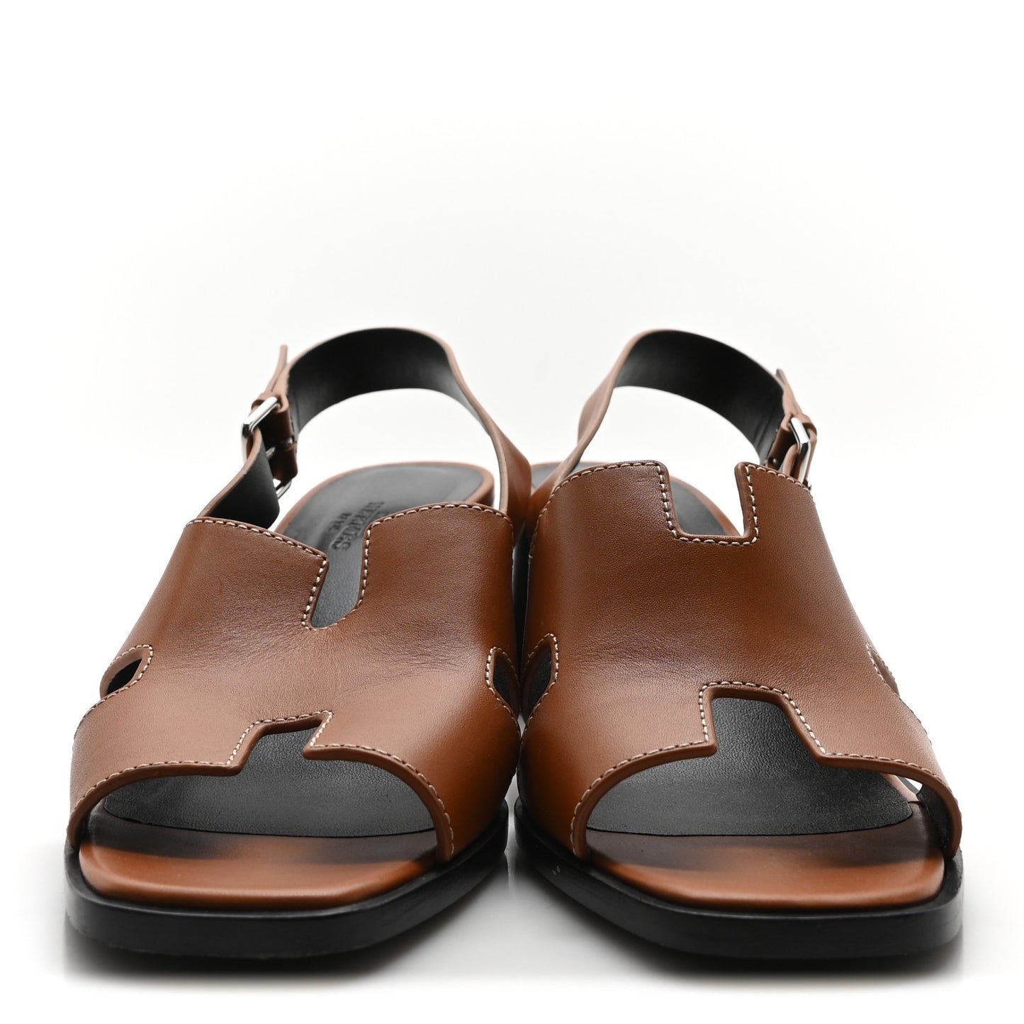 Calfskin Elbe 60 Sandals 38.5 Naturel