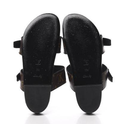 Louis Vuitton Monogram Bom Dia Mule Sandals 36.5 Black 5 of 11