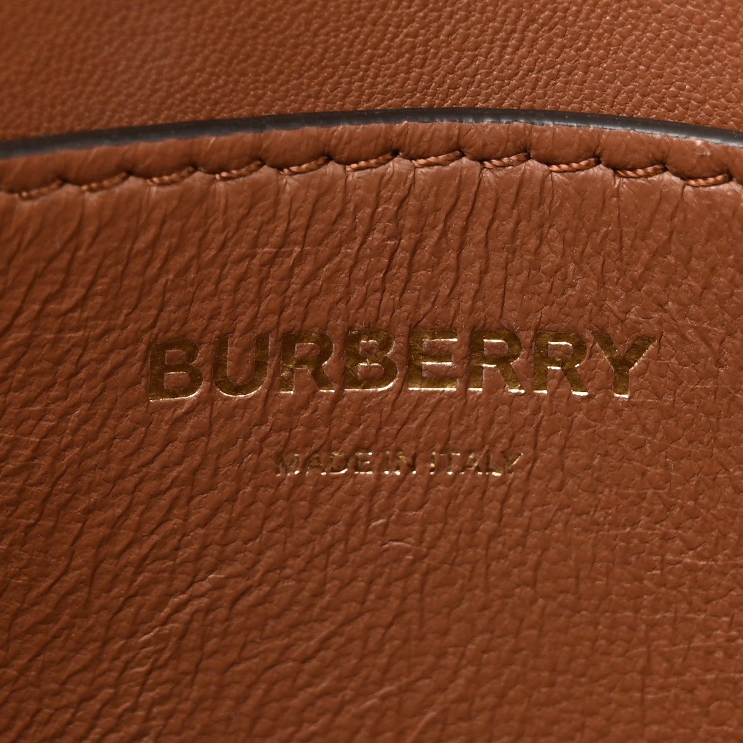 Burberry Canvas Calfskin Small TB Bag Natural Malt Brown 6 of 13
