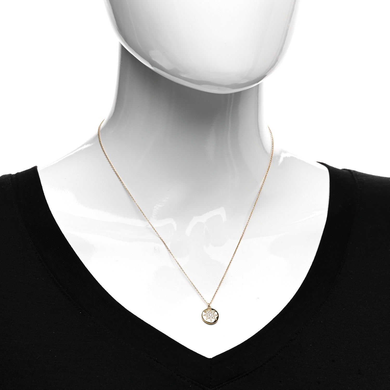 Tiffany 18K Yellow Gold Diamond Paloma Picasso Venezia Stella Pendant Necklace 2 of 4