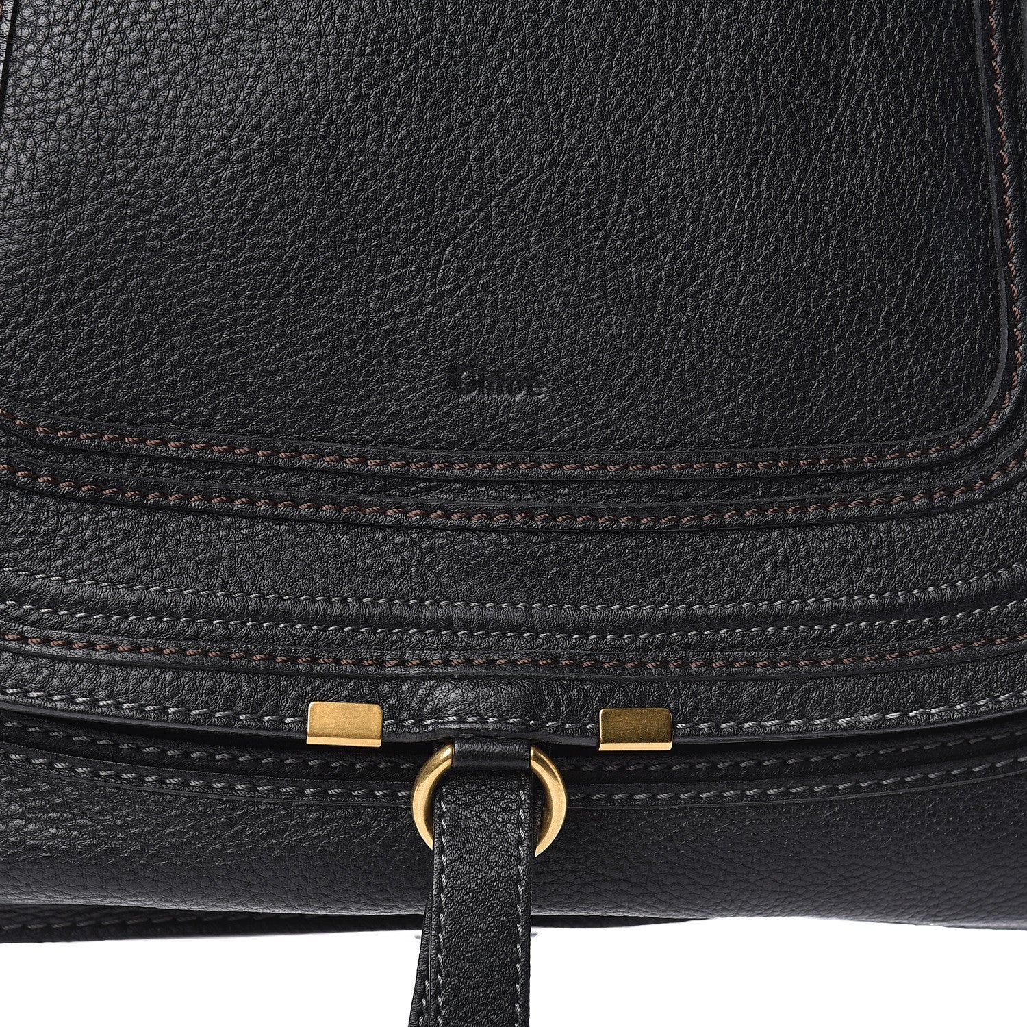 Chloe Calfskin Large Marcie Satchel Black 14 of 14