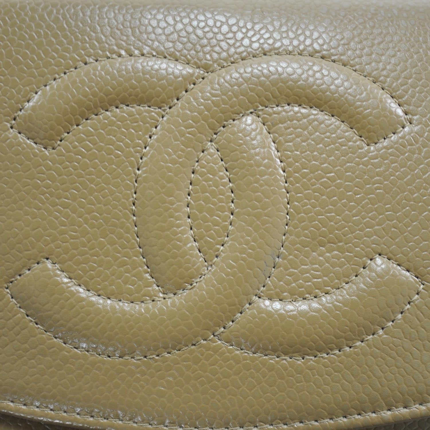 Chanel Caviar Wallet on Chain WOC Beige 10 of 10