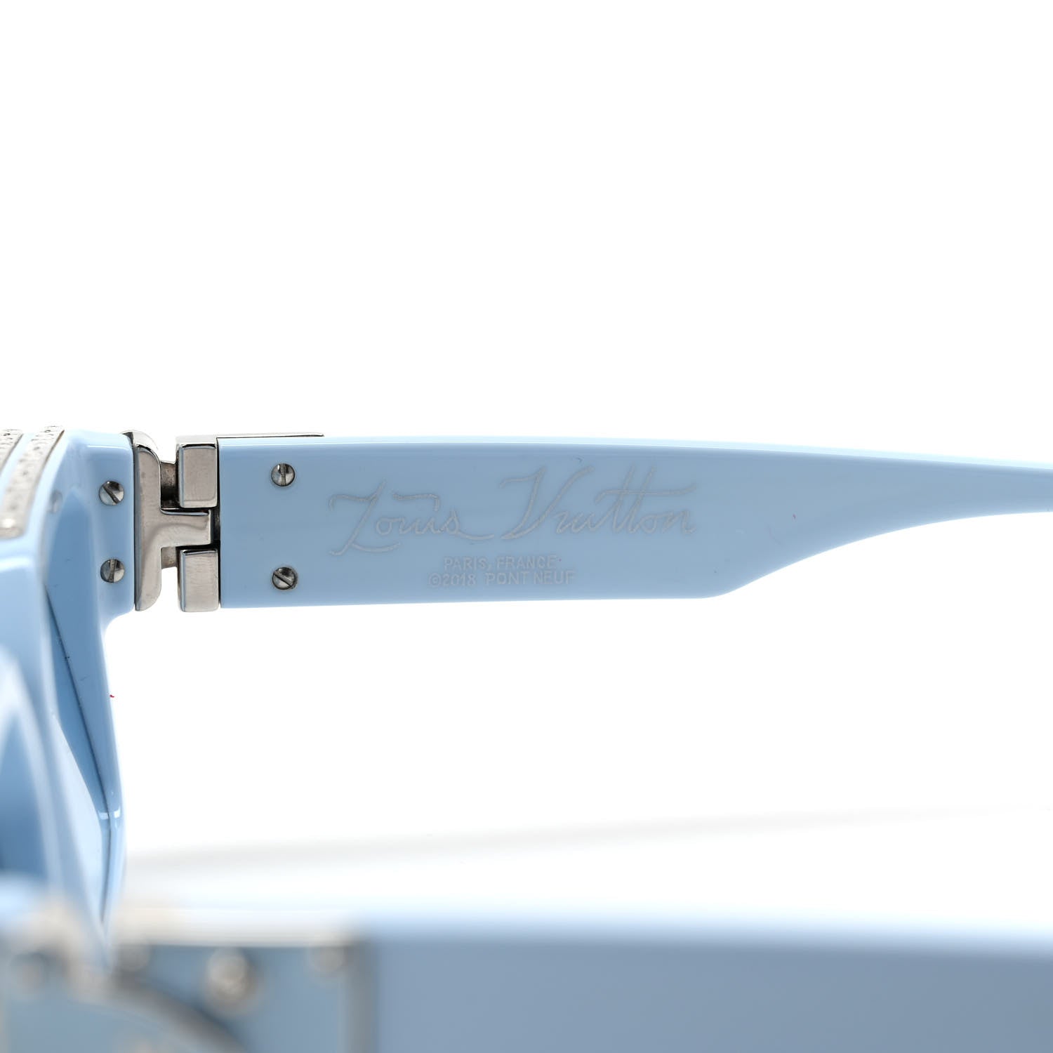 Louis Vuitton Acetate 1.1 Millionaires Sunglasses Z1327W Pale Blue 6 of 7