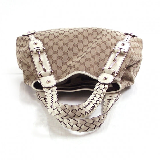 Monogram GG PELHAM Purse Bag Tote Ivory