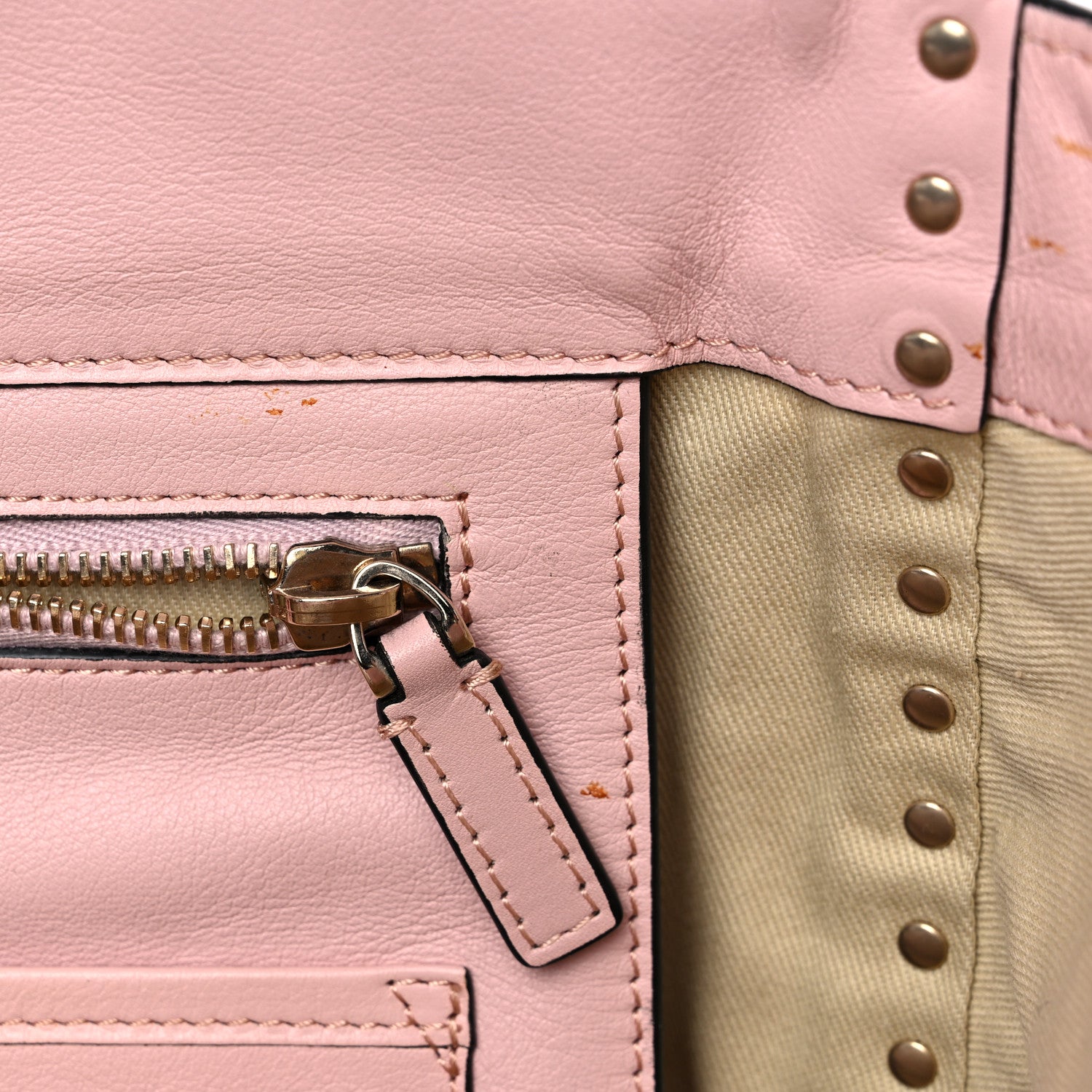 Valentino Garavani Vitello Medium Rockstud Tote Water Rose 10 of 13