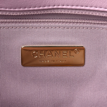 Chanel Lambskin Quilted Medium Chanel 19 Flap Light Pink 6 of 10